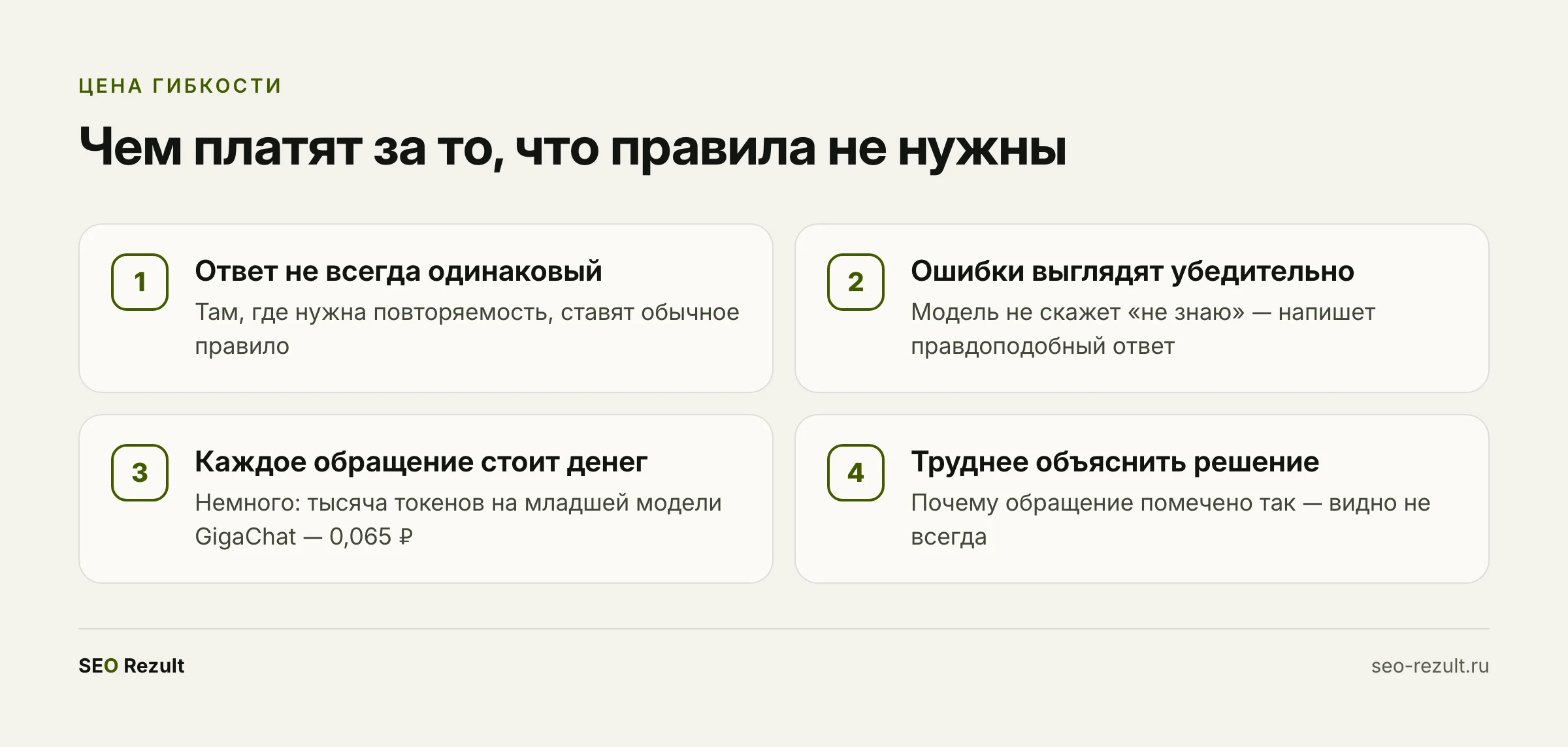 Чем приходится платить за гибкость