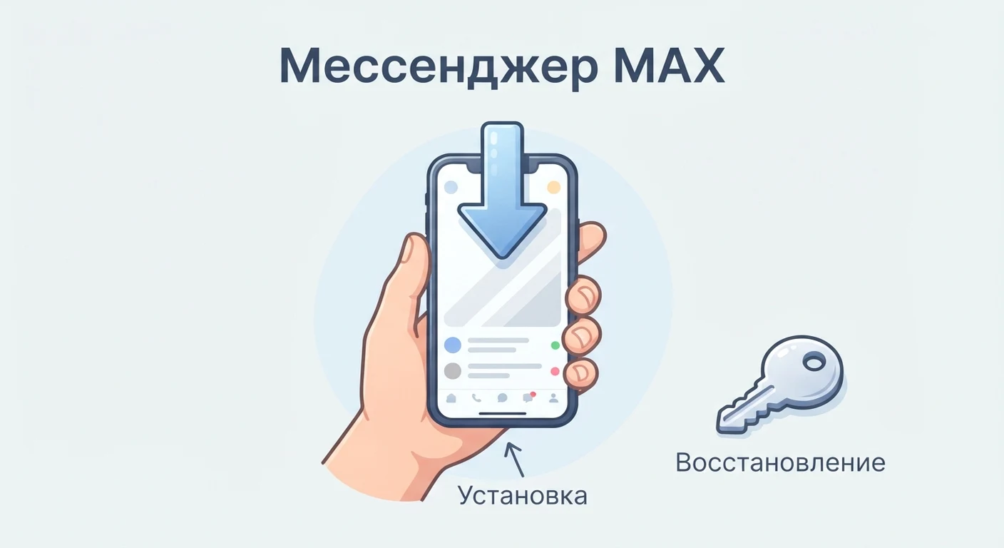 MAX устанавливают по-разному на iPhone и Android, а восстановить доступ можно по номеру телефона