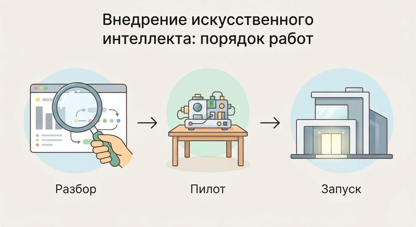 Разбор, пилот на одной задаче, запуск